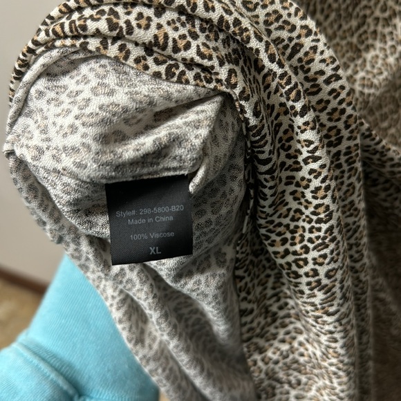 Jenni Kayne Leopard T-shirt Dress - 100% Viscose - Women’s Size XL - Picture 7 of 9